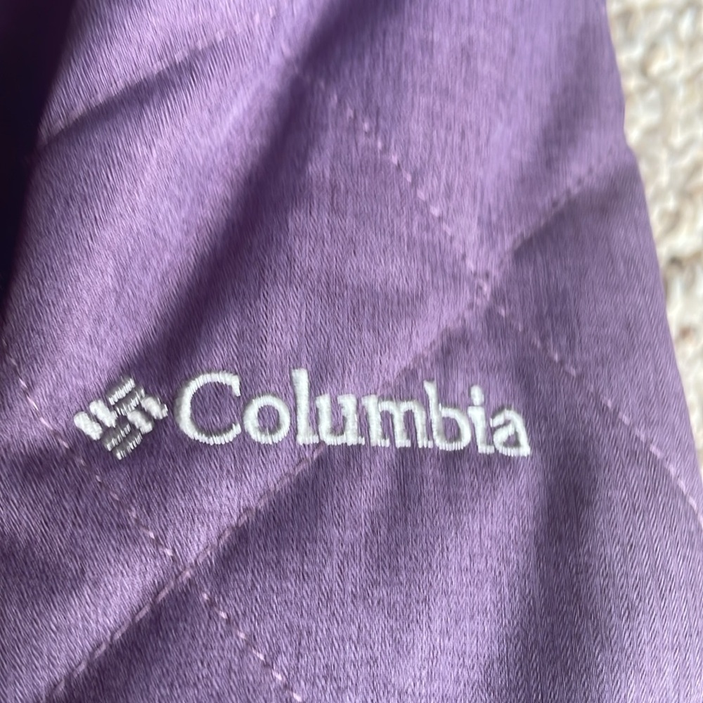 Columbia Baby Girl Purple Hooded One Piece Zip Up Snowsuit Size 18-24M - Picture 4 of 8